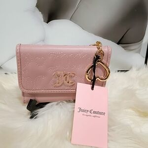 Juicy Couture Light Pink Wallet with Gold Charm